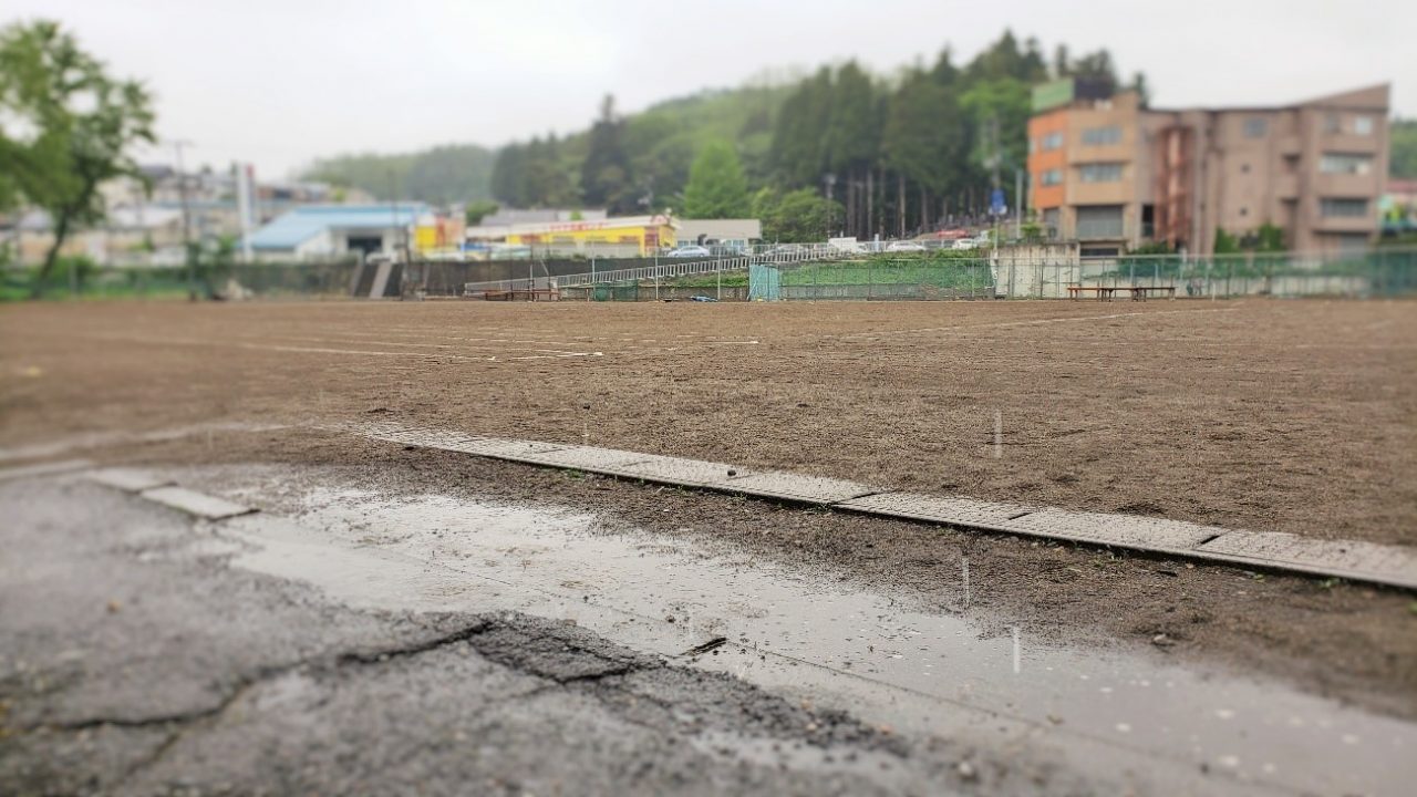 この雨が上がったら 体育祭開催まであと１日 盛岡市立上田中学校